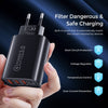 Four Port USB, USB-C Fast Charger For iPhone and Andriod